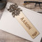 Wooden Monogram Bookmark