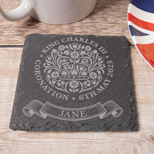 King Charles Coronation Souvenir Coaster