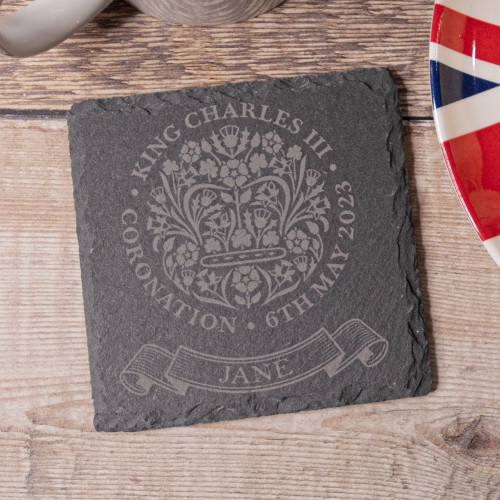 King Charles Coronation Souvenir Coaster