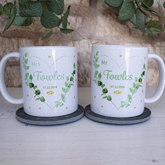 Mr and Mrs Wedding Mugs