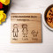 Wooden Coaster - Stick Figure Family