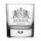 Engraved Whiskey Glass - Monogram Lions