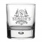 Engraved Whiskey Glass - Monogram Stags