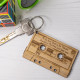 Retro Cassette Tape Keyring Retro Cassette Tape Keyring