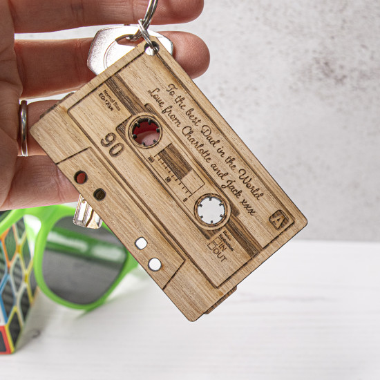 Retro Cassette Tape Keyring Retro Cassette Tape Keyring