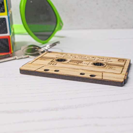 Retro Cassette Tape Keyring Retro Cassette Tape Keyring