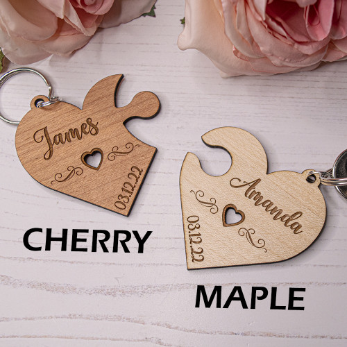 Couples Heart Keyrings Couples Heart Keyrings