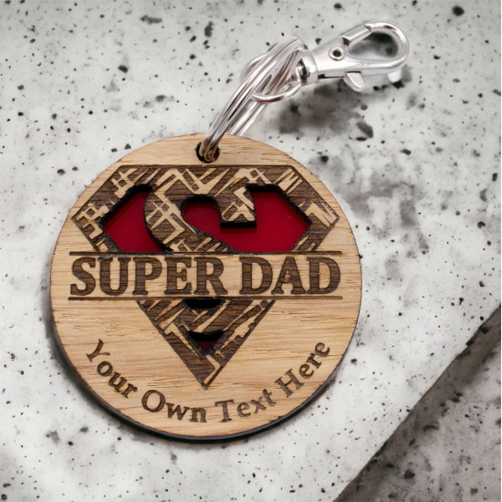 Super Dad Keyring Super Dad Keyring