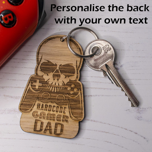 Hardcore Gamer Dad Keyring Hardcore Gamer Dad Keyring