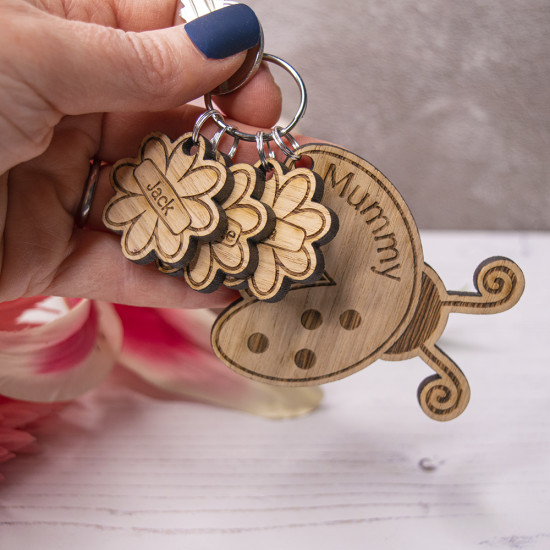 Ladybird and Charms Keyring Ladybird and Charms Keyring