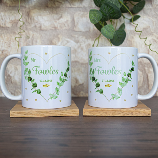 Mr and Mrs Wedding Mugs