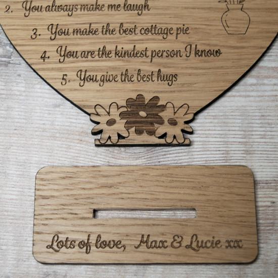 Reasons Why I Love You Heart Ornament