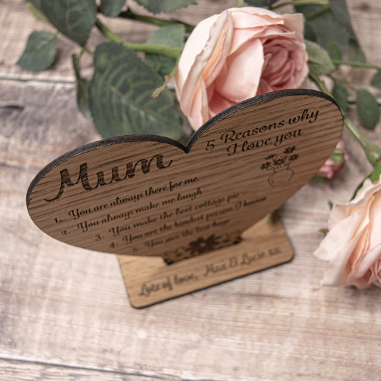 Reasons Why I Love You Heart Ornament