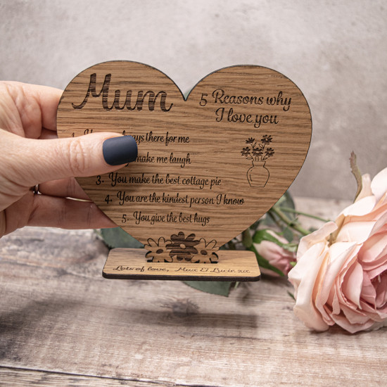 Reasons Why I Love You Heart Ornament