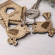 Lovebirds and House Keyring Lovebirds and House Keyring