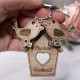 Lovebirds and House Keyring Lovebirds and House Keyring