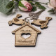 Lovebirds and House Keyring Lovebirds and House Keyring