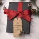 Wooden Christmas Gift Tag - Bells