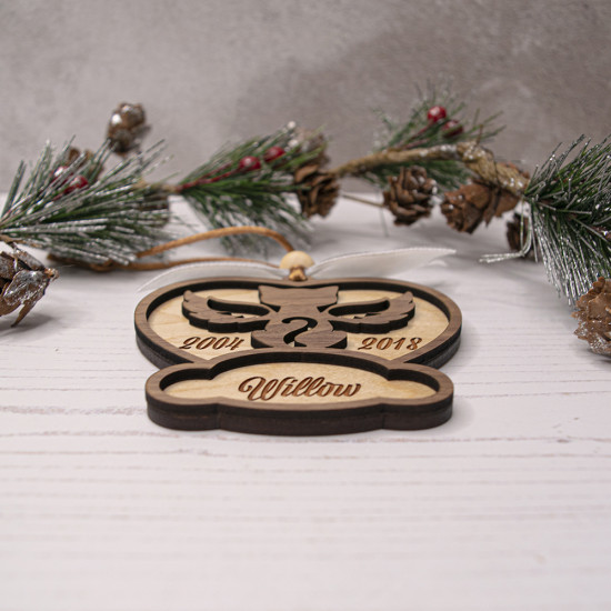 Cat Memorial Christmas Ornament