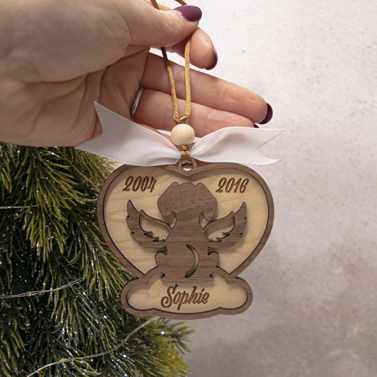 Dog Memorial Christmas Ornament