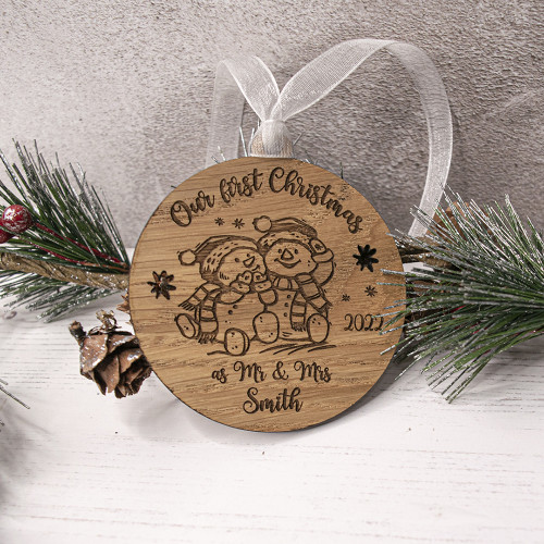 Our First Christmas as Married Couple Bauble