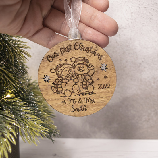 Our First Christmas as Married Couple Bauble