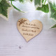 Wooden Wedding Table Place Names - Maple