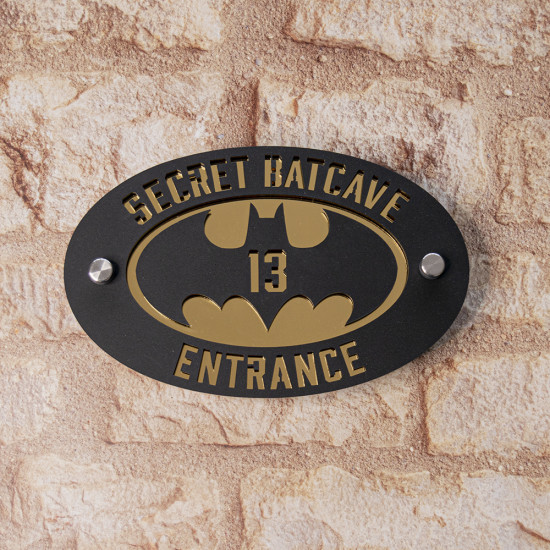 Batman House Number Sign