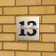 Contemporary House Number Sign