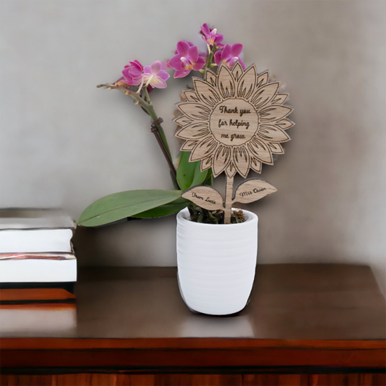Wooden Plant Sign