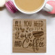 Love and Coffee Wooden Coaster