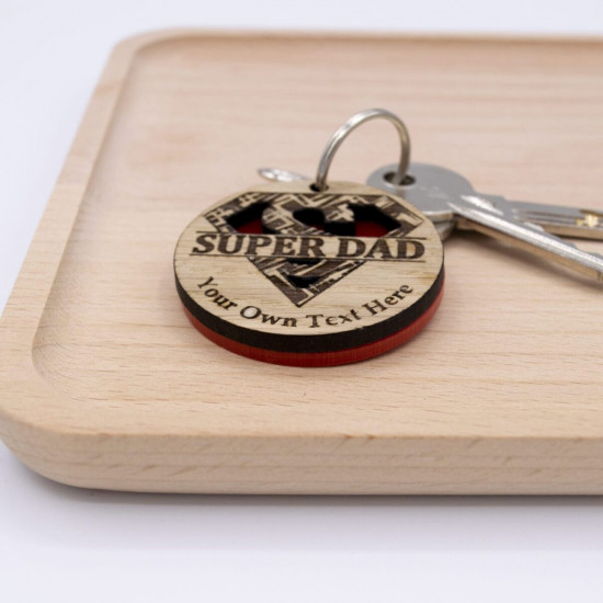 Super Dad Keyring Super Dad Keyring
