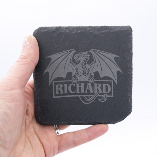 Slate Coaster - Dragon