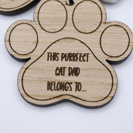 Cat Dad Keyring Cat Dad Keyring