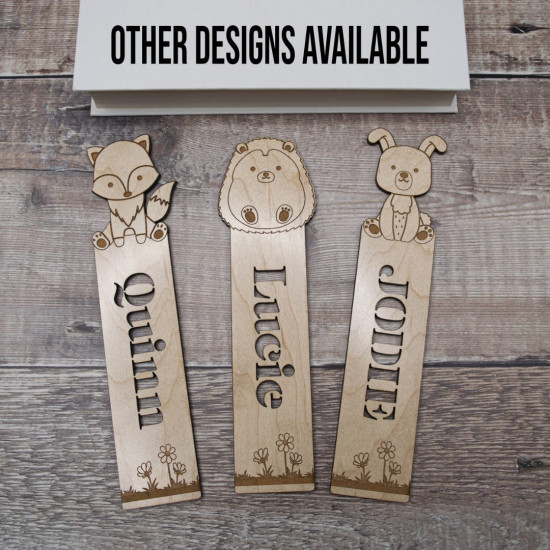 Wooden Fox Bookmark