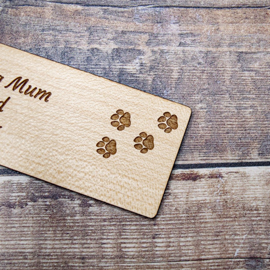 Wooden Golden Retriever Bookmark