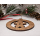 Wooden Christmas Tree Bauble - Gingerbread Lady