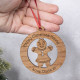 Wooden Christmas Tree Bauble - Gingerbread Lady