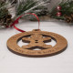 Wooden Christmas Tree Bauble - Gingerbread Man