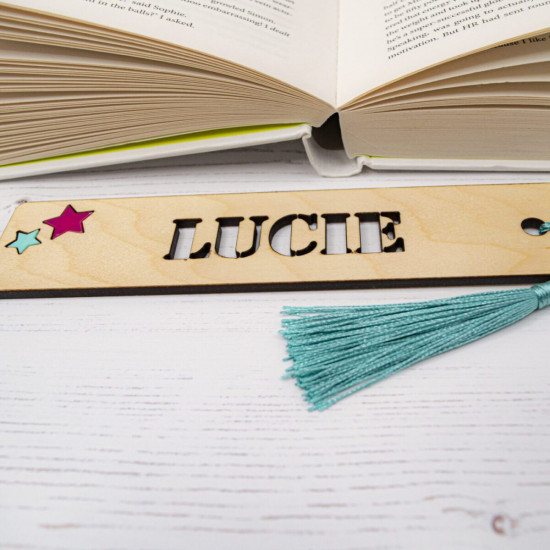 Wooden Name Bookmark - Maple