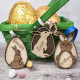 Wooden Easter Bunny Basket Tag