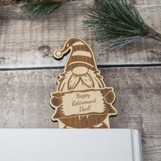 Wooden Gnome Bookmark
