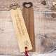 Wooden Heart Top Bookmark