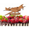 Wooden WW2 Plane Cake Topper