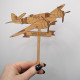 Wooden WW2 Plane Cake Topper