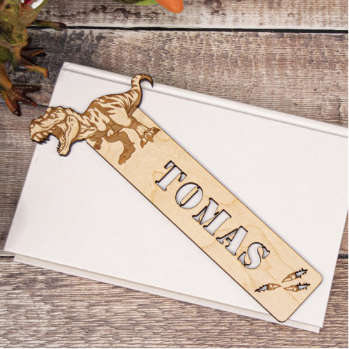 Wooden Dinosaur Bookmark Wooden Dinosaur Bookmark