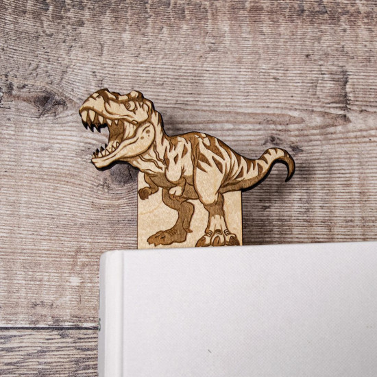 Wooden Dinosaur Bookmark