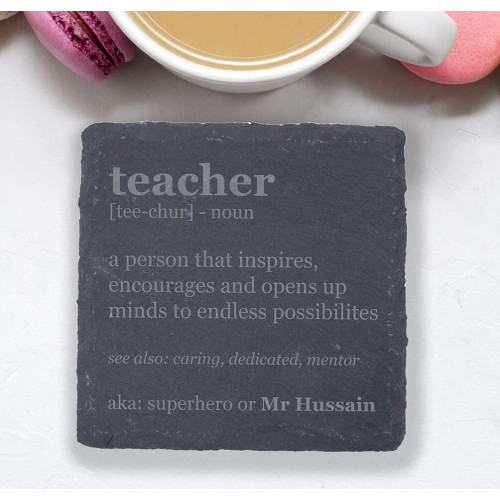 Slate Coaster - Teacher Noun Slate Coaster - Teacher Noun