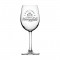 Engraved Wine Glass - Vineyard
