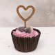 Wooden Wedding Cupcake Toppers